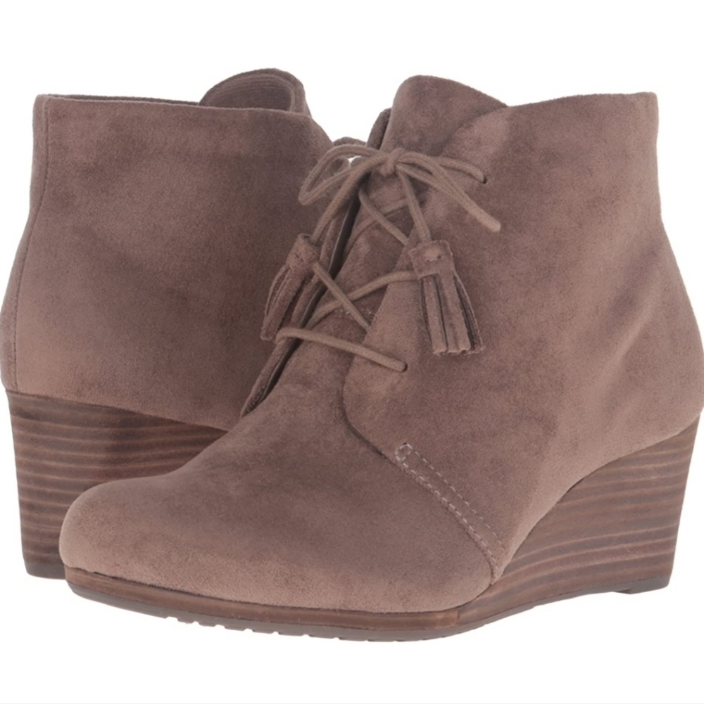 Dr.Scholls Womens Dakota Wedge Ankle Boots Comfort shoes sz 10M